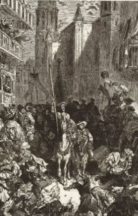 El Quixot a Barcelona, en una ilÂ·lustraciÃ³ de Gustave DorÃ©